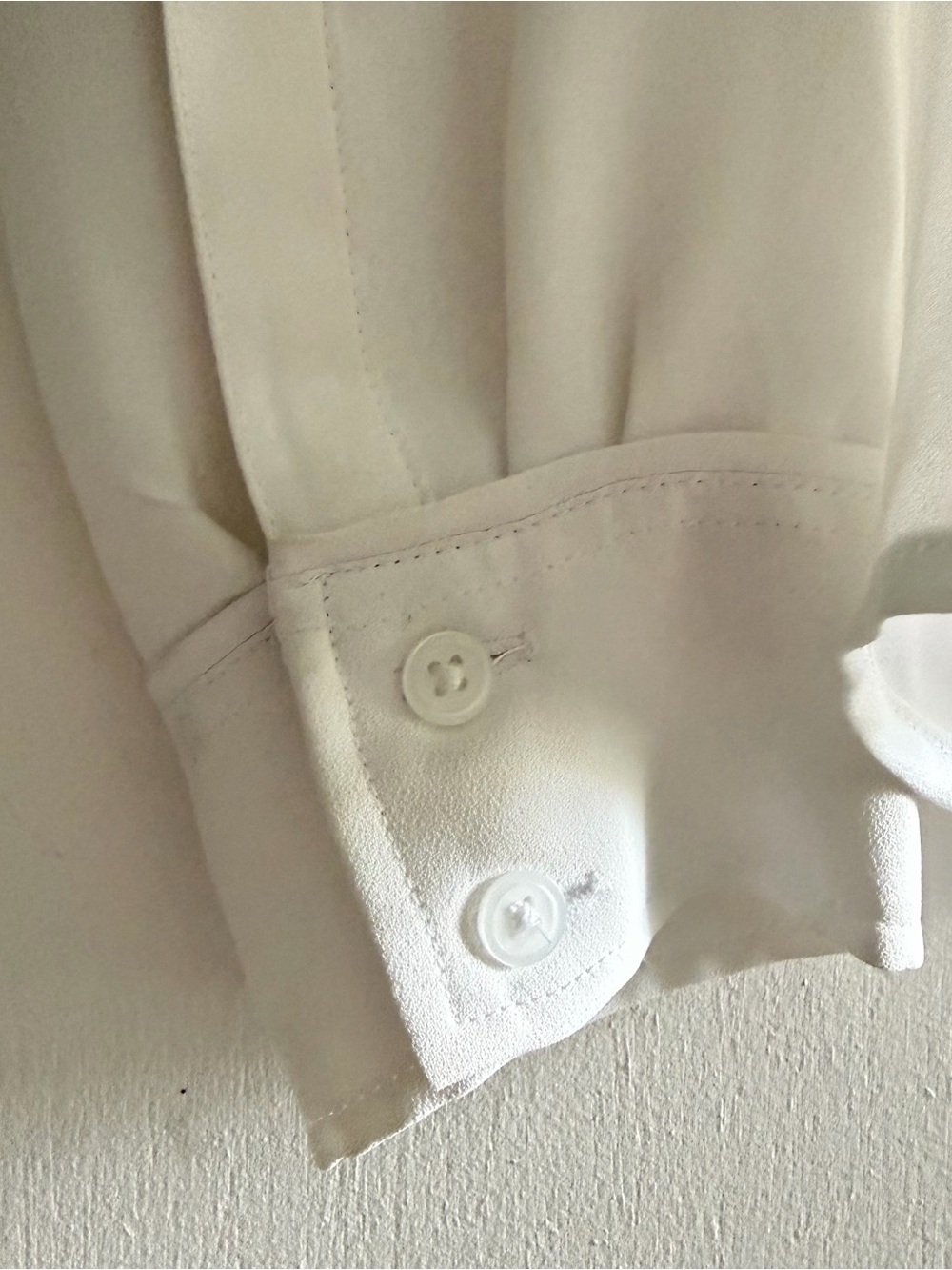 Express Portofino White Button Down Collared Blouse – Classic Workwear Top - Picture 6 of 10